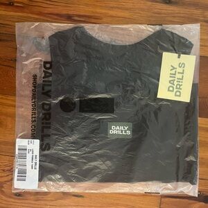 NWT Black Daily Drills Ribbed Tank, M/L